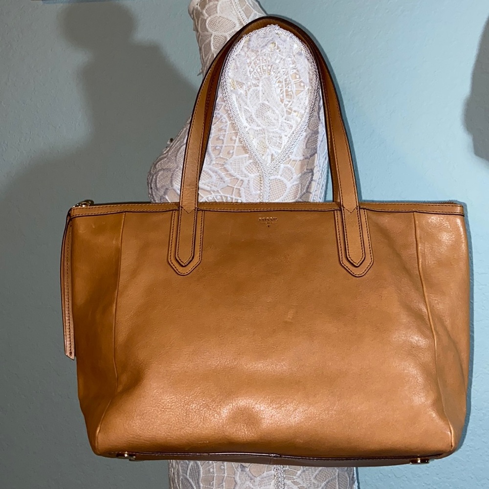 Fossil Sydney leather tote shoulder bag